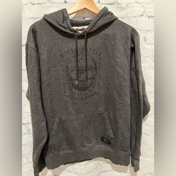 Tony Hawk Skull Logo Pullover Hoodie Sweatshirt Gray large - Picture 1 of 5